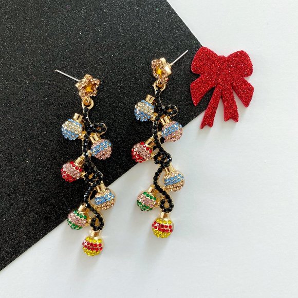 Atelier Sona Jewelry - Colorful Christmas Ornament Earrings
